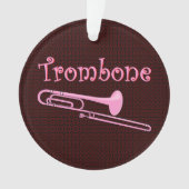Pink Trombone Ornament (Vorderseite)
