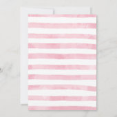 Pink Tropical Flamingo Lasse Flamingle 1. Geburtst Einladung (Rückseite)