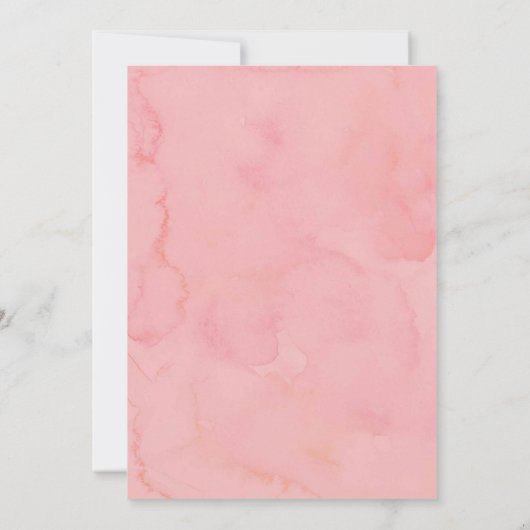 Pink Tropical Floral Pineapa Brautparty Einladung (Rückseite)