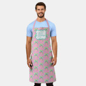 Pink Tropical Island Palm All-over Print-Schürze Schürze (Getragen)