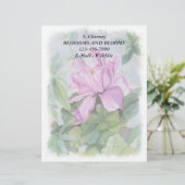 PINK TROPICAL ORCHID CUSTOMIZABLE LETTERHEAD BRIEFKOPF (Stehend Vorderseite)