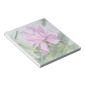 PINK TROPICAL ORCHID CUSTOMIZABLE NOTPAD NOTIZBLOCK (angewinkelt)