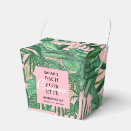 Pink Tropical Palm Junggeselinnen-Abschied Hangove Geschenkschachtel