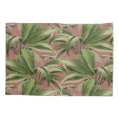 Pink Tropical Palm Kissenbezug (Rückseite-Links)