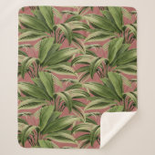 Pink Tropical Palm Sherpadecke (Vorderseite)