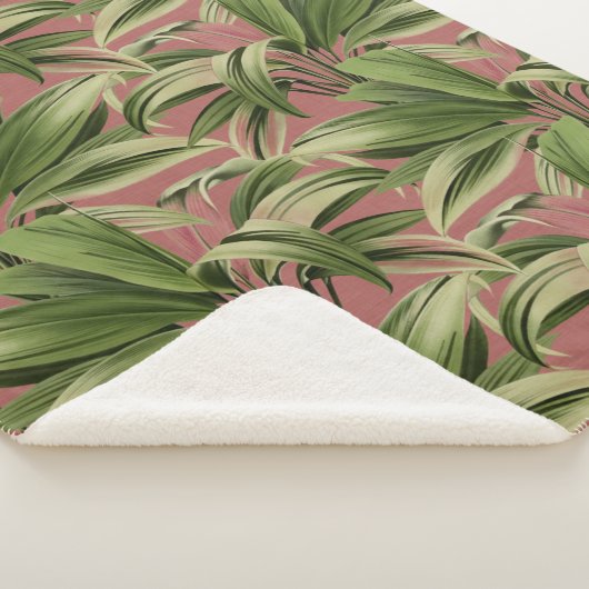 Pink Tropical Palm Sherpadecke (3/4)
