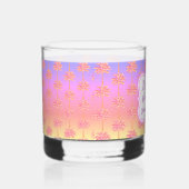 Pink Tropical Sunset Island Time Palm Tree Aloha Whiskyglas (Rechts)