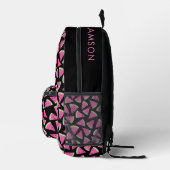 Pink Tropical Watermelon Pattern Bedruckter Rucksack (Rechts)