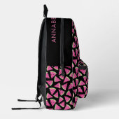 Pink Tropical Watermelon Pattern Bedruckter Rucksack (Links)