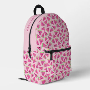 Pink Tropical Watermelon Pattern Bedruckter Rucksack