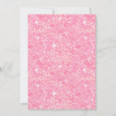 Pink Truck Drive durch Babydusche Einladung (Rückseite)