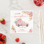 Pink Truck Pumpkin Baby Dusche Fall Party Papier Serviette (Beispiel)