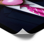 Pink Trump Bubble Gum 2024 Abstimmung Präsident Fu Poster (Ecke)