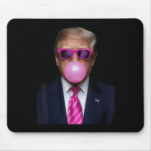 Pink Trump Bubble Gum Gift 2024 Abstimmung Präside Mousepad