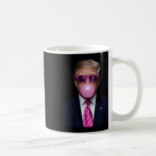 Pink Trump Bubble Gum Shirt 2024 Abstimmung Präsid Kaffeetasse (Rechts)