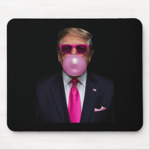 Pink Trump Bubble Gum Shirt 2024 Abstimmung Präsid Mousepad