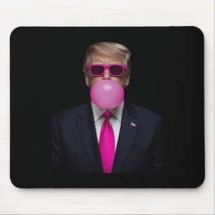 Pink Trump Bubble Gum Shirt 2024 Abstimmung Präsid Mousepad