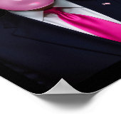 Pink Trump Bubble Gum Shirt 2024 Abstimmung Präsid Poster (Ecke)