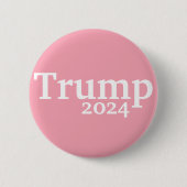 Pink Trump-Kampagne 2024 Button (Vorderseite)