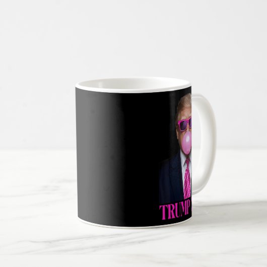 Pink Trumpbubble Gum 2024 Abstimmung Präsident Fun Kaffeetasse (VorderseiteRechts)