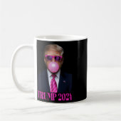 Pink Trumpbubble Gum 2024 Abstimmung Präsident Fun Kaffeetasse (Links)