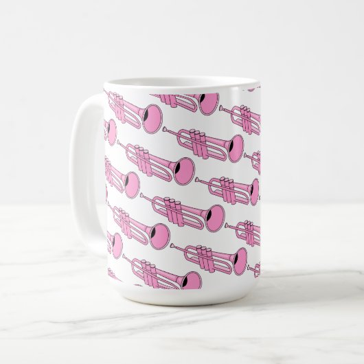 Pink Trumpet-Tasse Kaffeetasse (Vorderseite Links)