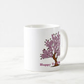 Pink Tu B'Shevat Blume Tree Kaffeetasse (VorderseiteRechts)