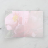 Pink Tuberous Begonia Grußkarte Karte (Innenseite)