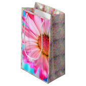 Pink-Tuch und Polka-Dot-Geschenktasche Kleine Geschenktüte (Vorderseite Schrägansicht)