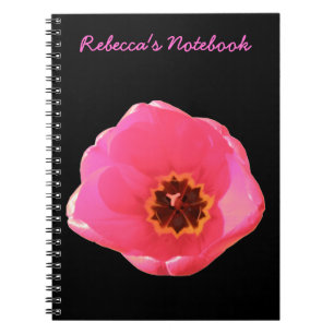 Pink Tulip Anpassbares Notebook Notizblock