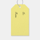 Pink Tulip Blooms Osterzeit Geschenkanhänger (Rückseite)