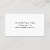 Pink Tulip Blume | Fotografie Visitenkarte (Rückseite)