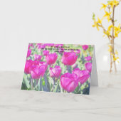 Pink Tulip Blume Glaube Bibel Verse Care Card Karte (Gelbe Blume)