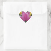 Pink Tulip Blume Heart Sticker (Tasche)