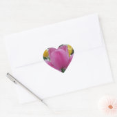 Pink Tulip Blume Heart Sticker (Umschlag)