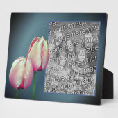 Pink Tulip Blume hinzufügen Ihr eigenes Foto Fotoplatte (Seite)