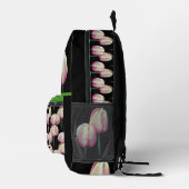 Pink Tulip Blume Personalisiert Bedruckter Rucksack (Rechts)