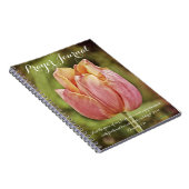 Pink Tulip Blume Prayer Journal Notizblock (Rechte Seite)