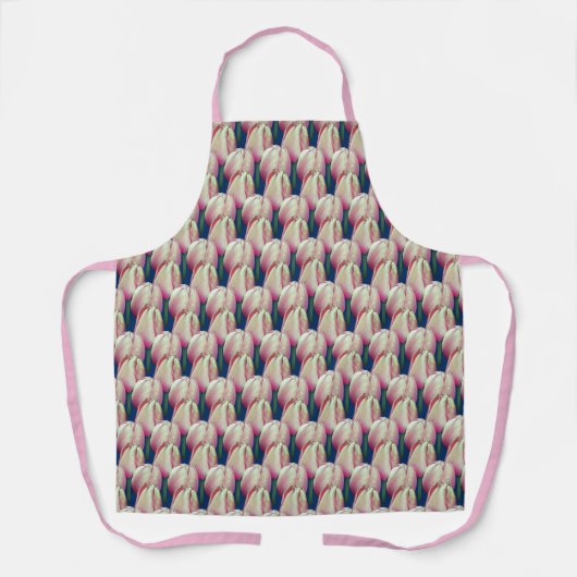 Pink Tulip Blume Schürze (Vorderseite)