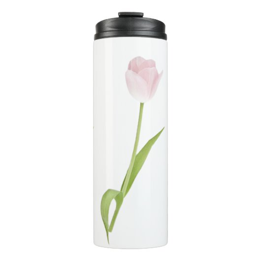 Pink Tulip Blume Thermosbecher (Vorderseite)