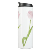 Pink Tulip Blume Thermosbecher (Nach rechts gedreht)