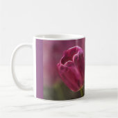 Pink Tulip Bokeh Personalisiert Kaffeetasse (Links)
