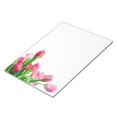 Pink Tulip Bouquet Notepad Notizblock (angewinkelt)
