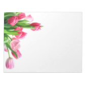 Pink Tulip Bouquet Notepad Notizblock (Vorderseite)