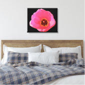 Pink Tulip Canvas Print Leinwanddruck (Insitu (Schlafzimmer))