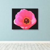 Pink Tulip Canvas Print Leinwanddruck (Insitu (Holzboden))