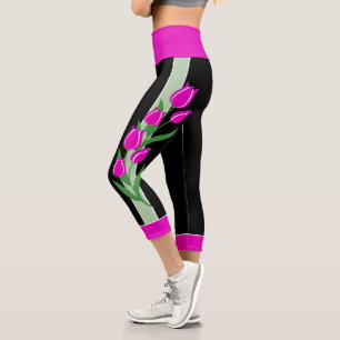 Pink Tulip Capri Leggings