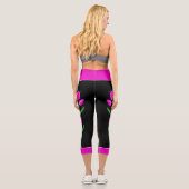 Pink Tulip Capri Leggings (Rückseite)
