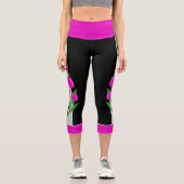 Pink Tulip Capri Leggings (Vorderseite)