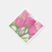 Pink Tulip Cocktail Napkin Serviette (Ecke)